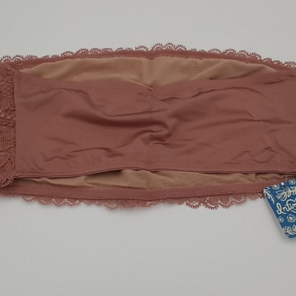 Free People Camila Bandeau Lace Bralette Vintage Rose Pink - Picture 6 of 15